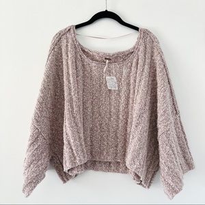 Free People Good Day Pullover Sweater - Mauve
